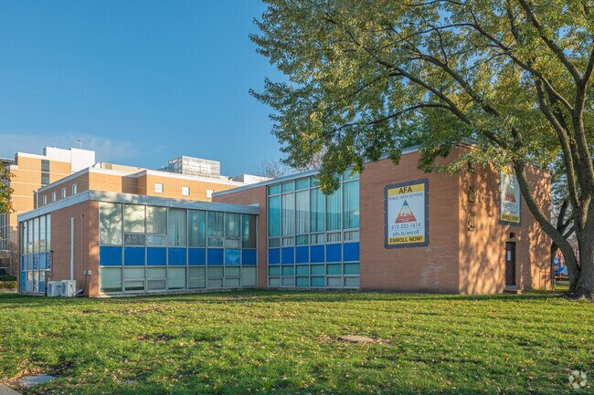 Augsburg Academy building for Lutheran education and religious studies