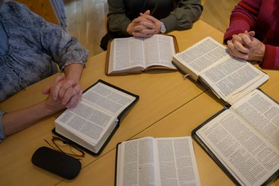 Religious education study materials at Augsburg Academy